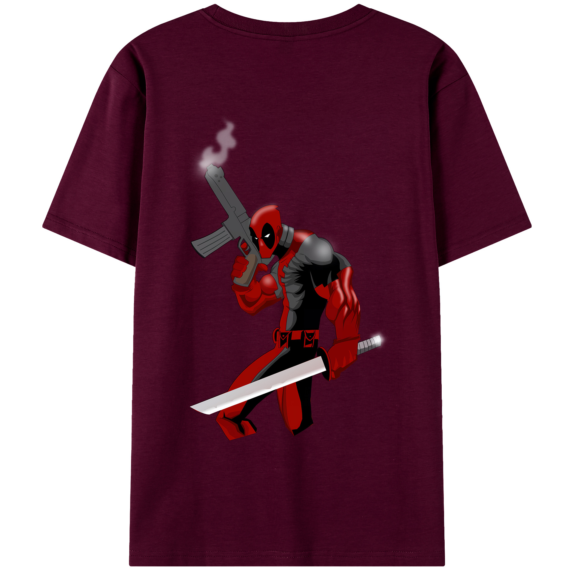（画像用） Deadpool デッドプール レディース半袖Tシャツ(バックプリント)